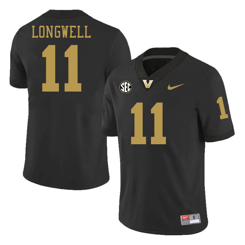 Bryan Longwell Jersey, Vanderbilt Commodores #11 Bryan Longwell Football Jersey, Uniforms-Alternate Bryan Longwell Jersey, Vanderbilt Commodores #11 Bryan Longwell Football Jersey, Uniforms-Alternate